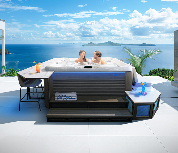 Calspas hot tub being used in a family setting - Alesund